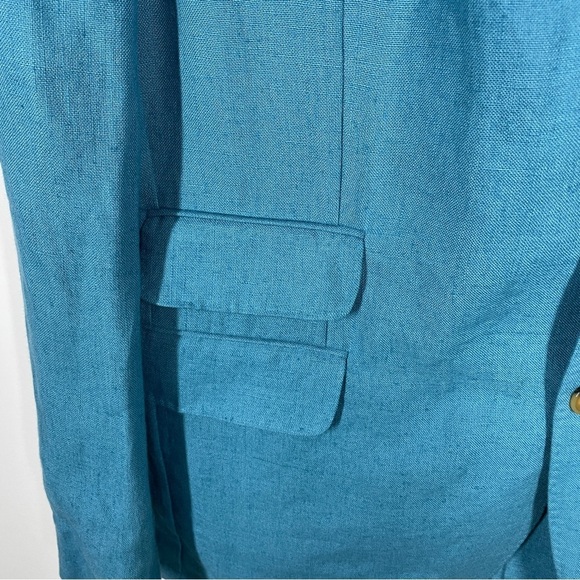 NWT Man 1924 Blue Kennedy Linen Blazer Size 52 - Picture 4 of 11